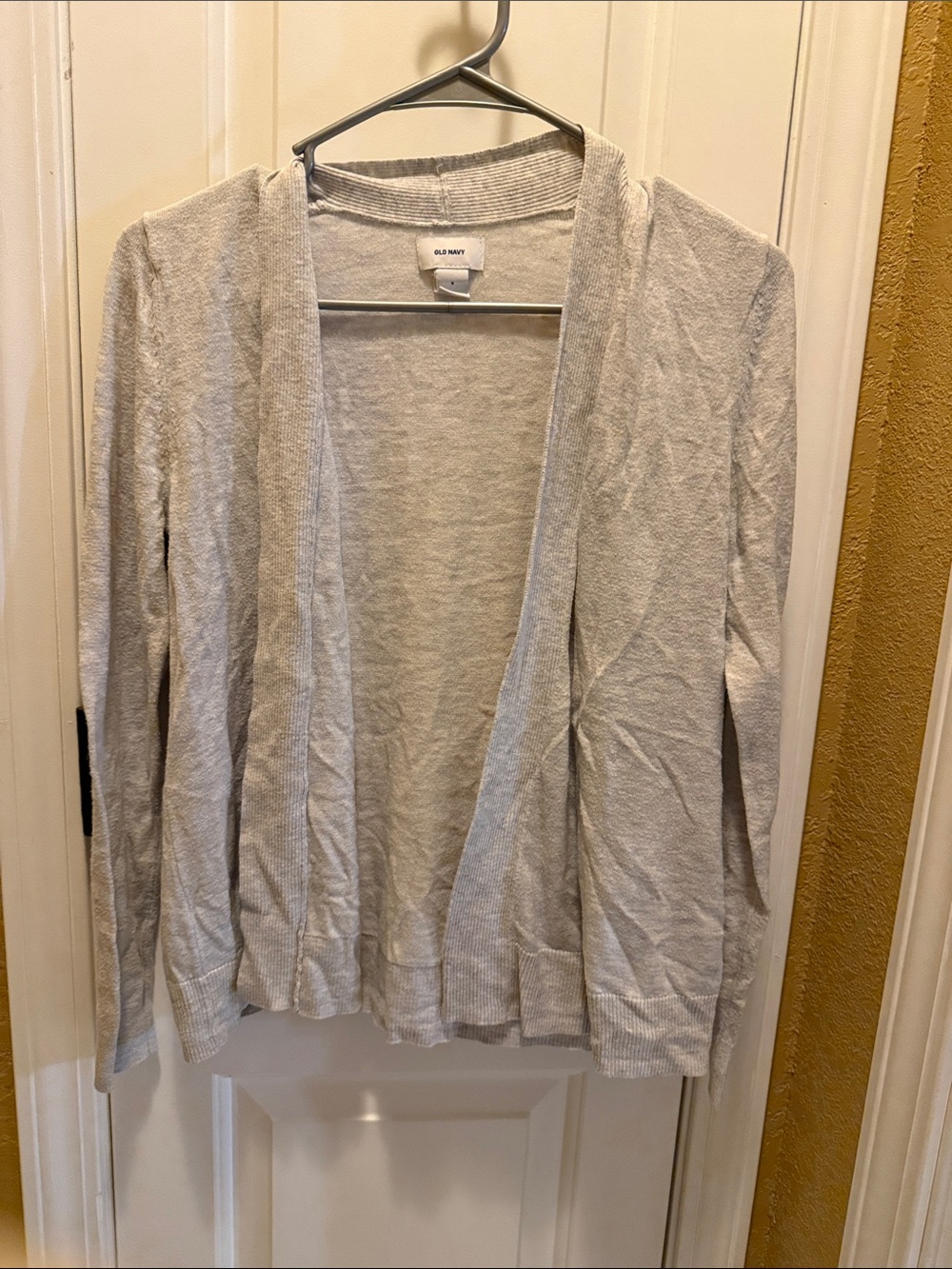 Old Navy Light Gray Open Front Cardigan Sweater